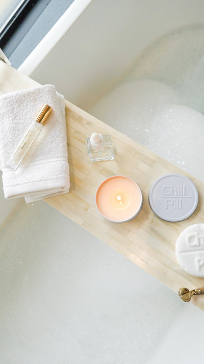 Turn Your Bathroom into a Boutique Hotel Spa Oasis with Thomas Blonde's Bath and Body Collection.