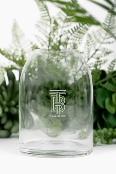 Etched Glass Vessel