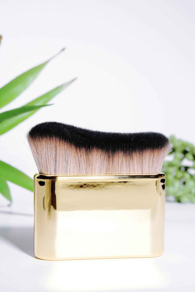 Gold Kabuki Face Tanning Brush